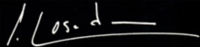 Firma de la artista pintora Pilar Losada